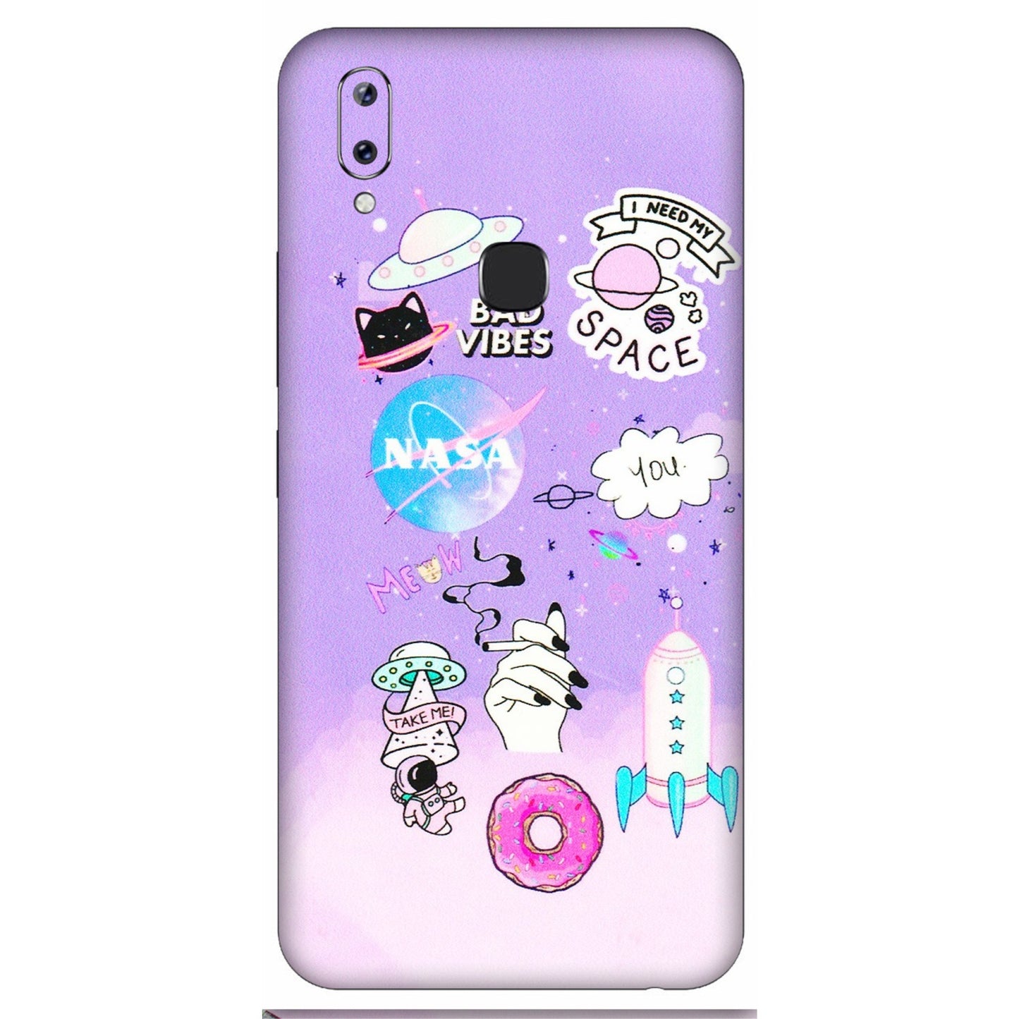 VIVO Y Series Phone Skins (All Models) - I Need My Nasa Skin - 3D Embossed Finish (L-149) Vivo Y83 Pro