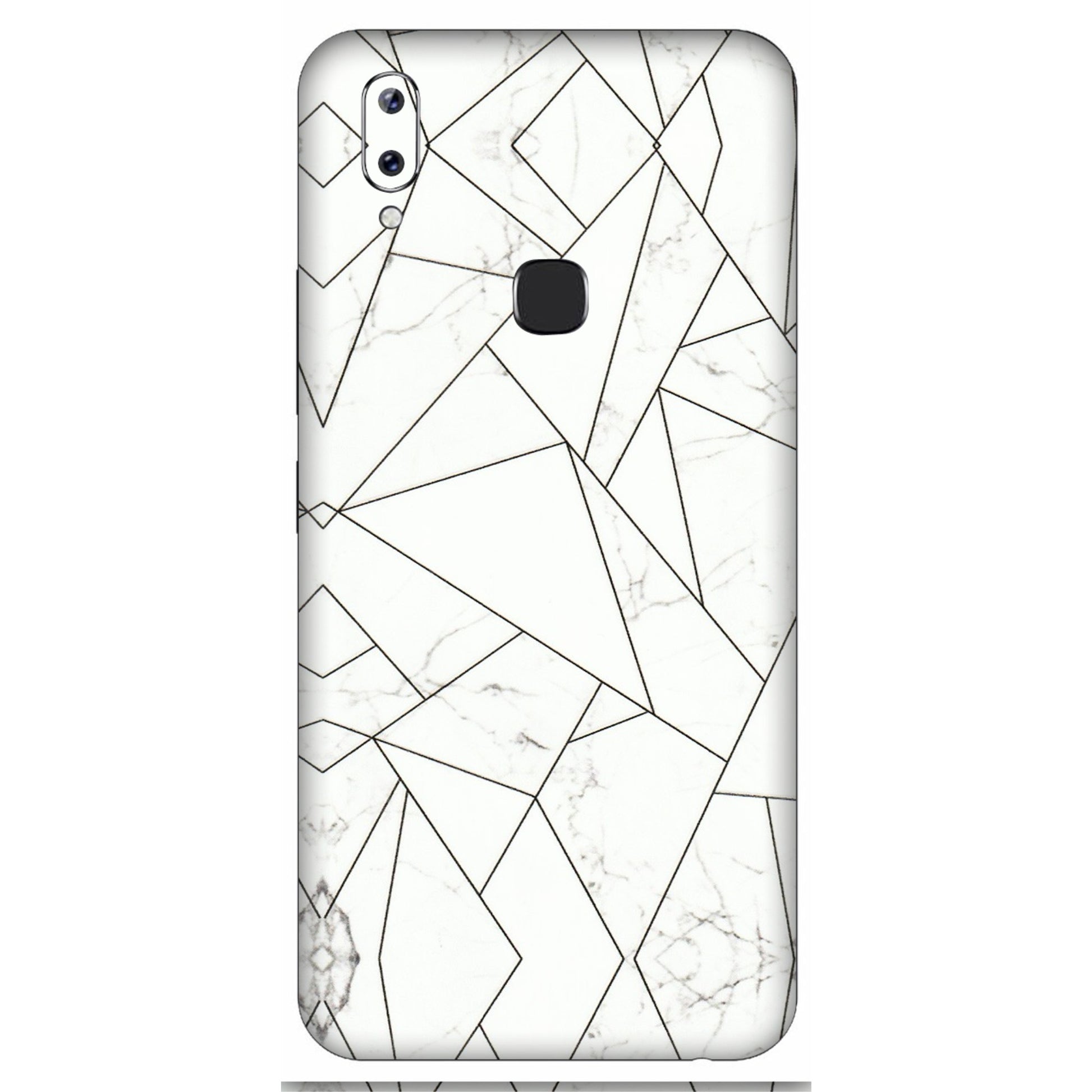VIVO Y Series Phone Skins (All Models) - Luxury White Marble Effect - 3D Embossed Finish (L-168) Vivo Y83 Pro