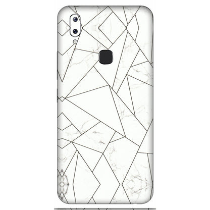 VIVO Y Series Phone Skins (All Models) - Luxury White Marble Effect - 3D Embossed Finish (L-168) Vivo Y83 Pro