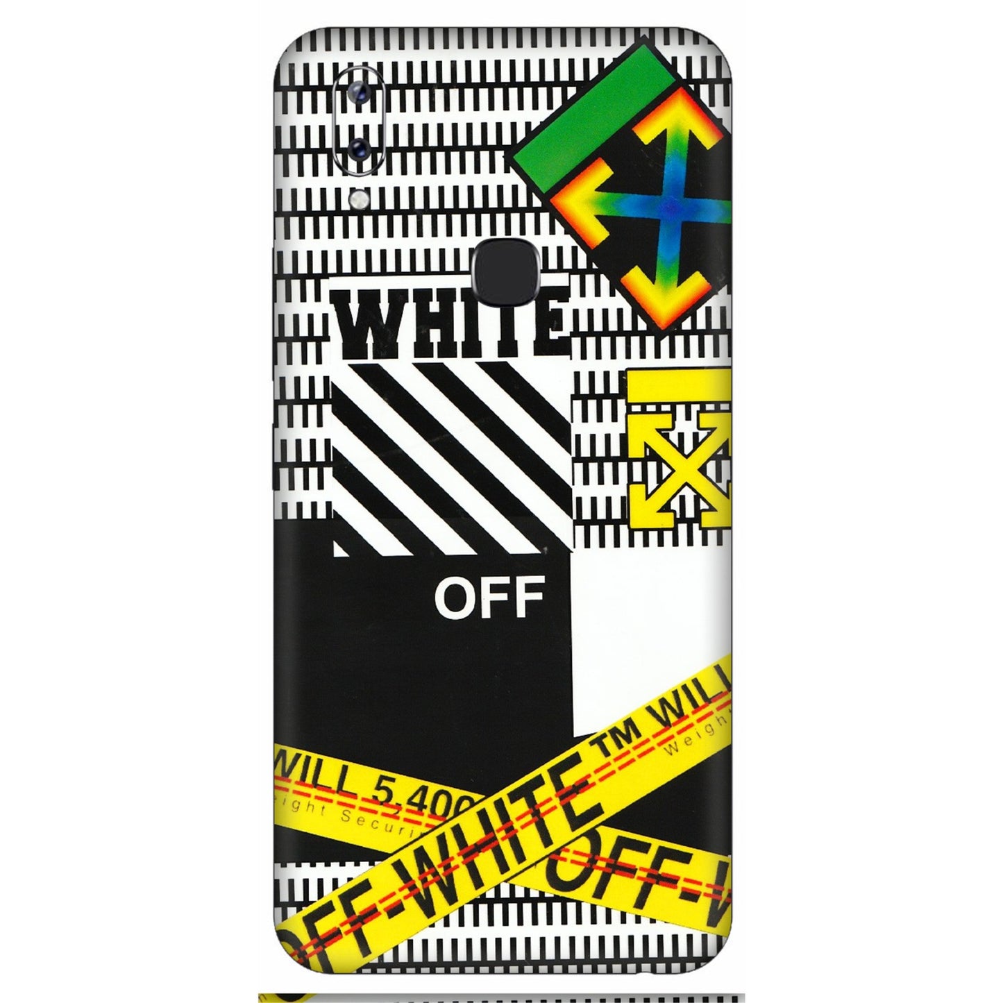 VIVO Y Series Phone Skins (All Models) - White Off Abstract - 3D Embossed Finish (L-172) Vivo Y83 Pro