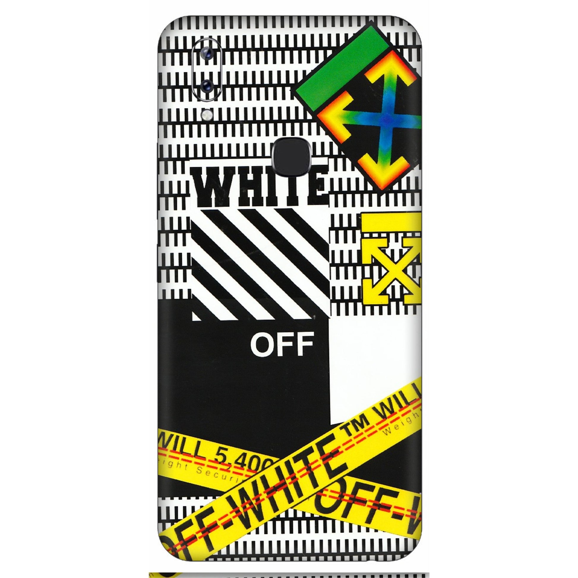 VIVO Y Series Phone Skins (All Models) - White Off Abstract - 3D Embossed Finish (L-172) Vivo Y83 Pro