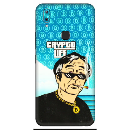 VIVO Y Series Phone Skins (All Models) - Crypto Thug Life - 3D Embossed Finish (L-179) Vivo Y83 Pro