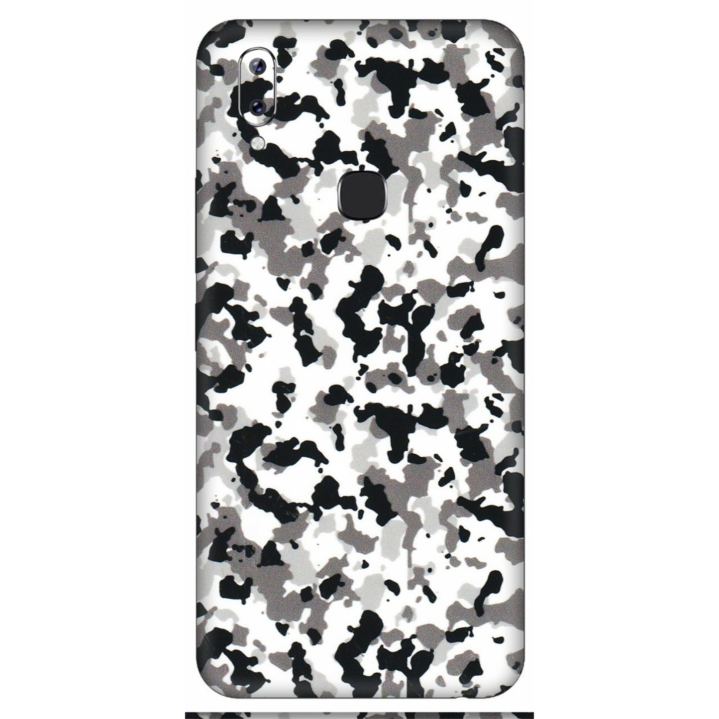 VIVO Y Series Phone Skins (All Models) - White Black Camouflage - 3D Embossed Finish (L-18) Vivo Y83 Pro