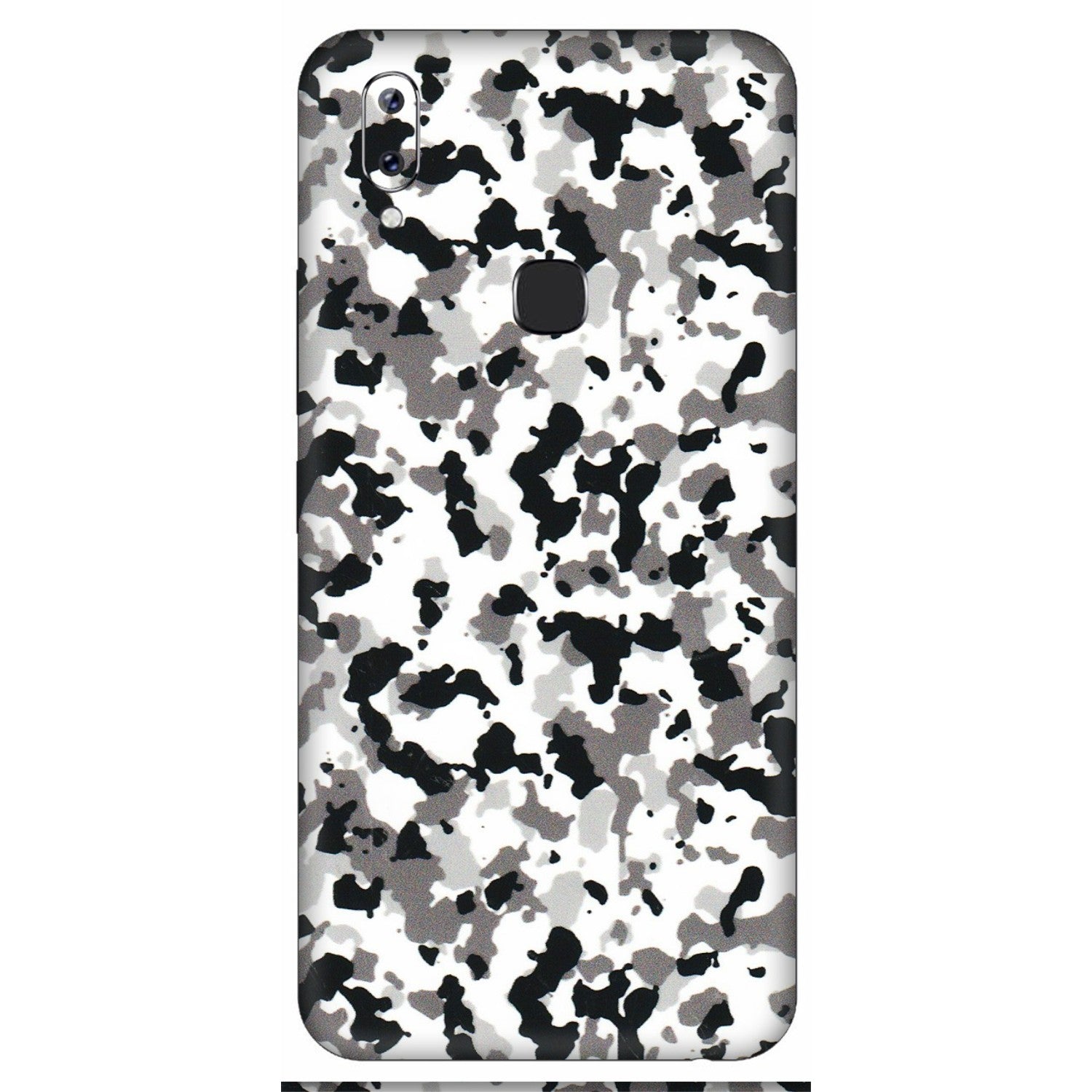 VIVO Y Series Phone Skins (All Models) - White Black Camouflage - 3D Embossed Finish (L-18) Vivo Y83 Pro