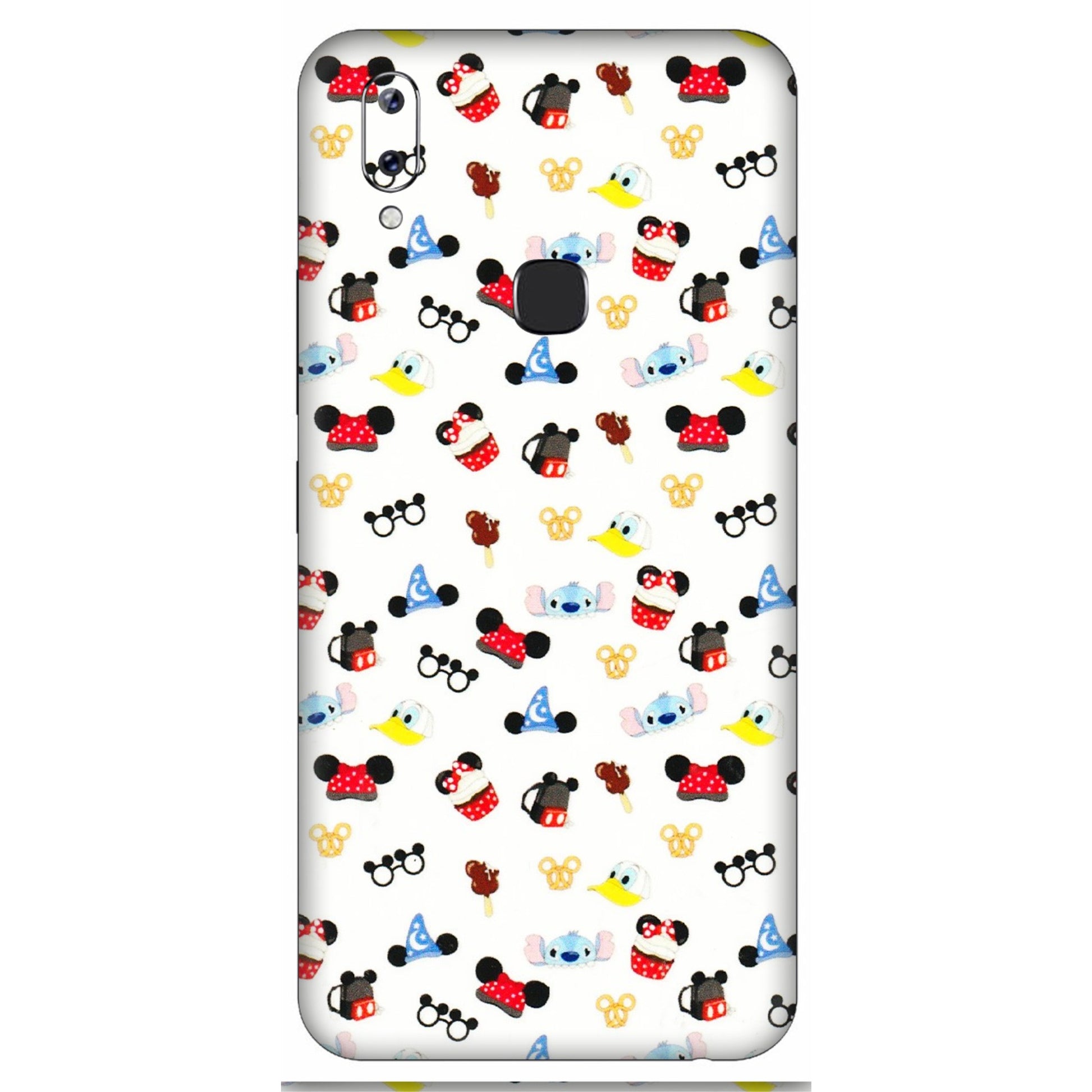 VIVO Y Series Phone Skins (All Models) - Minnie Mouse & Donald Doodles s - 3D Embossed Finish (L-194) Vivo Y83 Pro