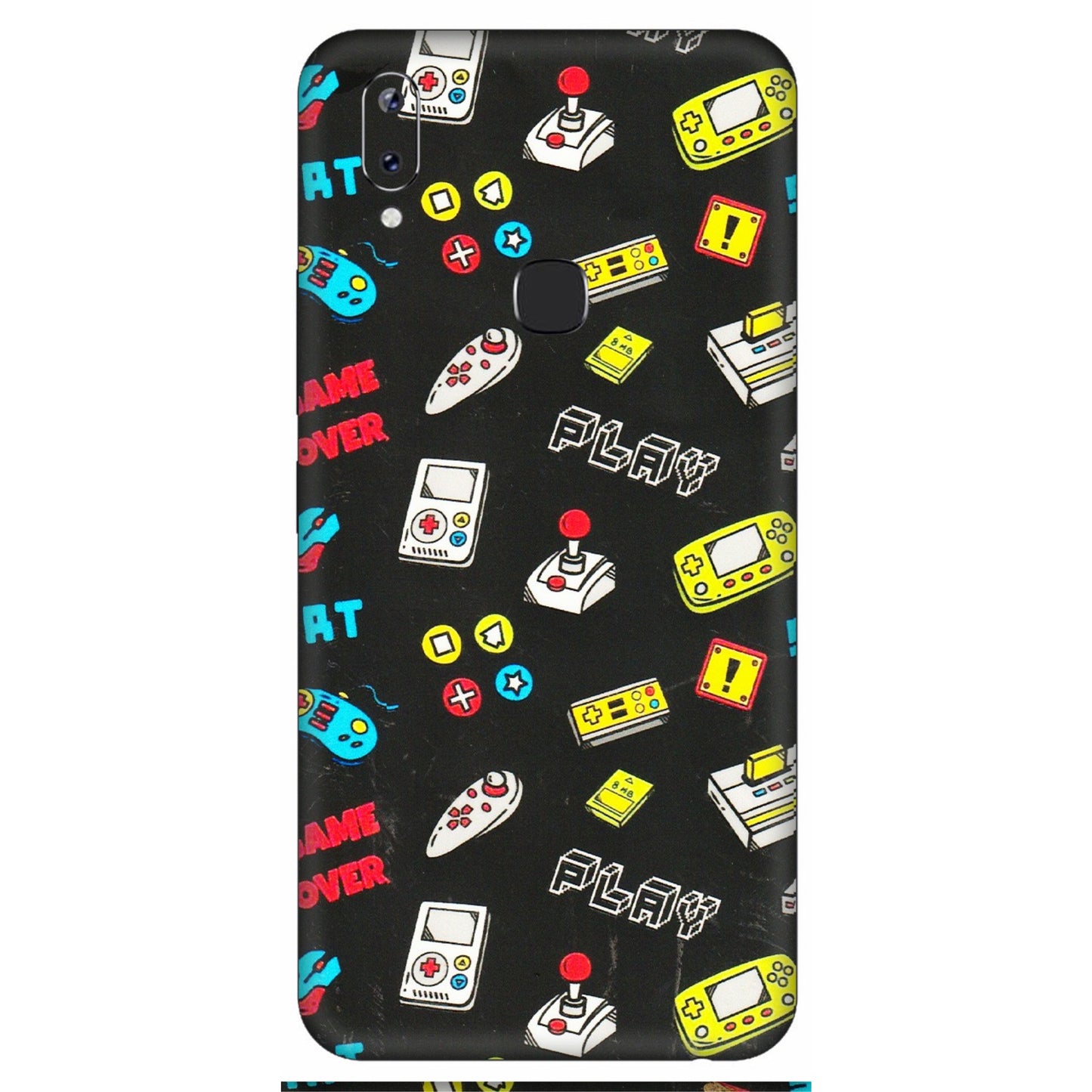 VIVO Y Series Phone Skins (All Models) - Gaming Doodles - 3D Embossed Finish (L-224) Vivo Y83 Pro
