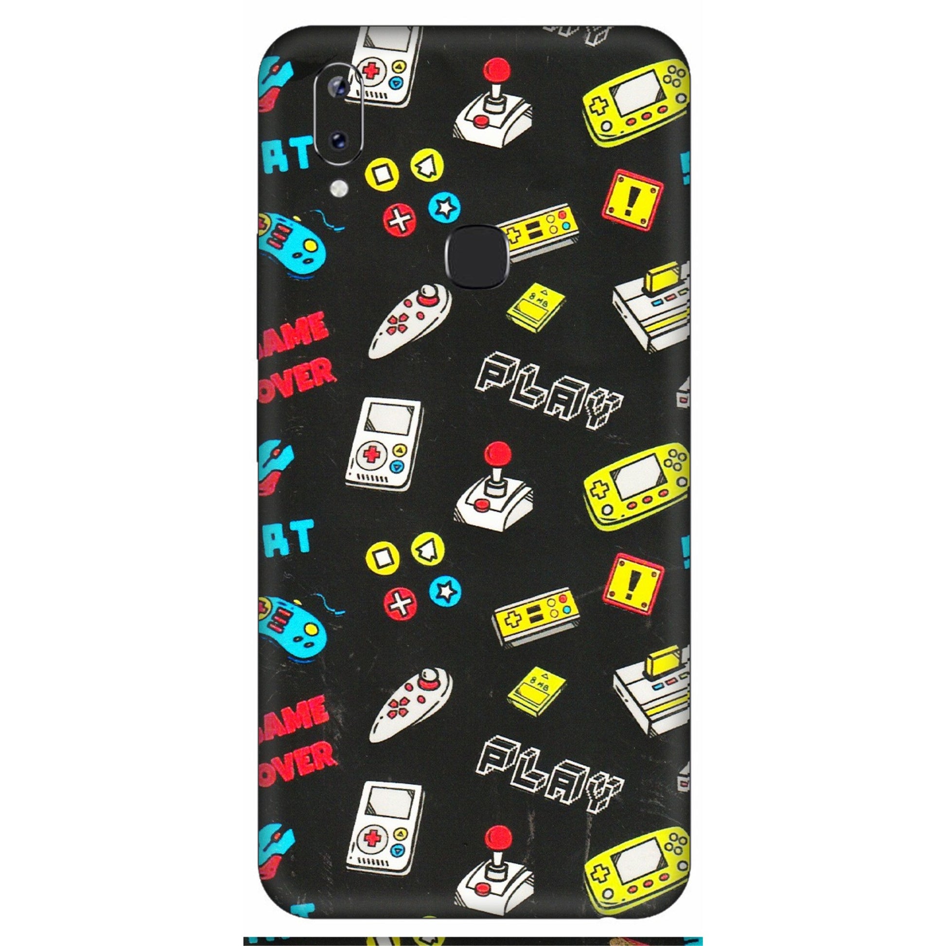 VIVO Y Series Phone Skins (All Models) - Gaming Doodles - 3D Embossed Finish (L-224) Vivo Y83 Pro