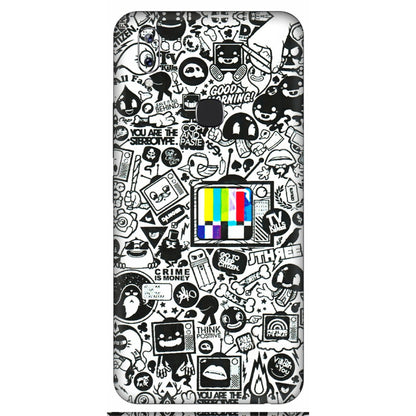 VIVO Y Series Phone Skins (All Models) - Doodles Positive Art - 3D Embossed Finish (L-263) Vivo Y83 Pro