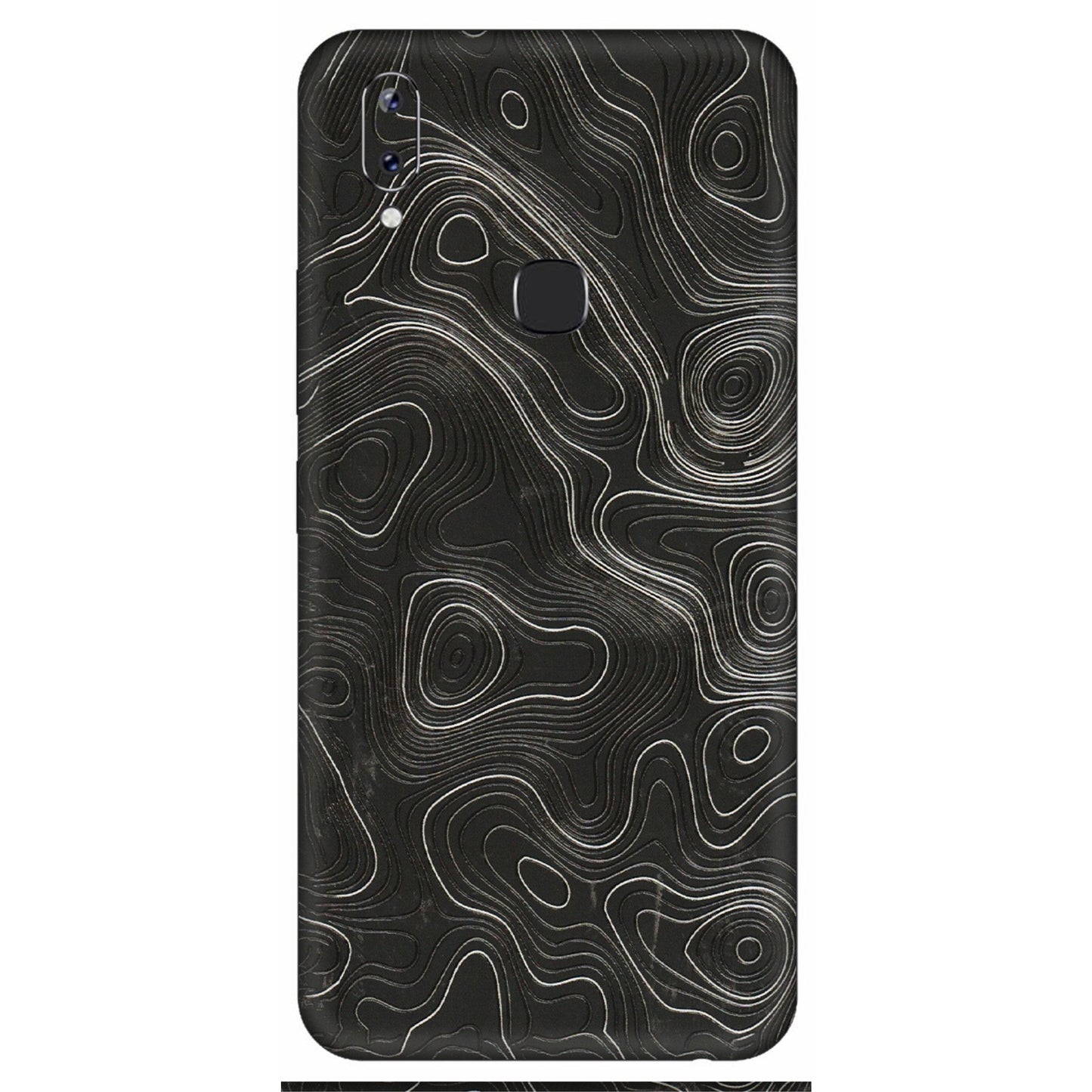 VIVO Y Series Phone Skins (All Models) - Abstract White Line Map - 3D Embossed Finish (L-269) Vivo Y83 Pro