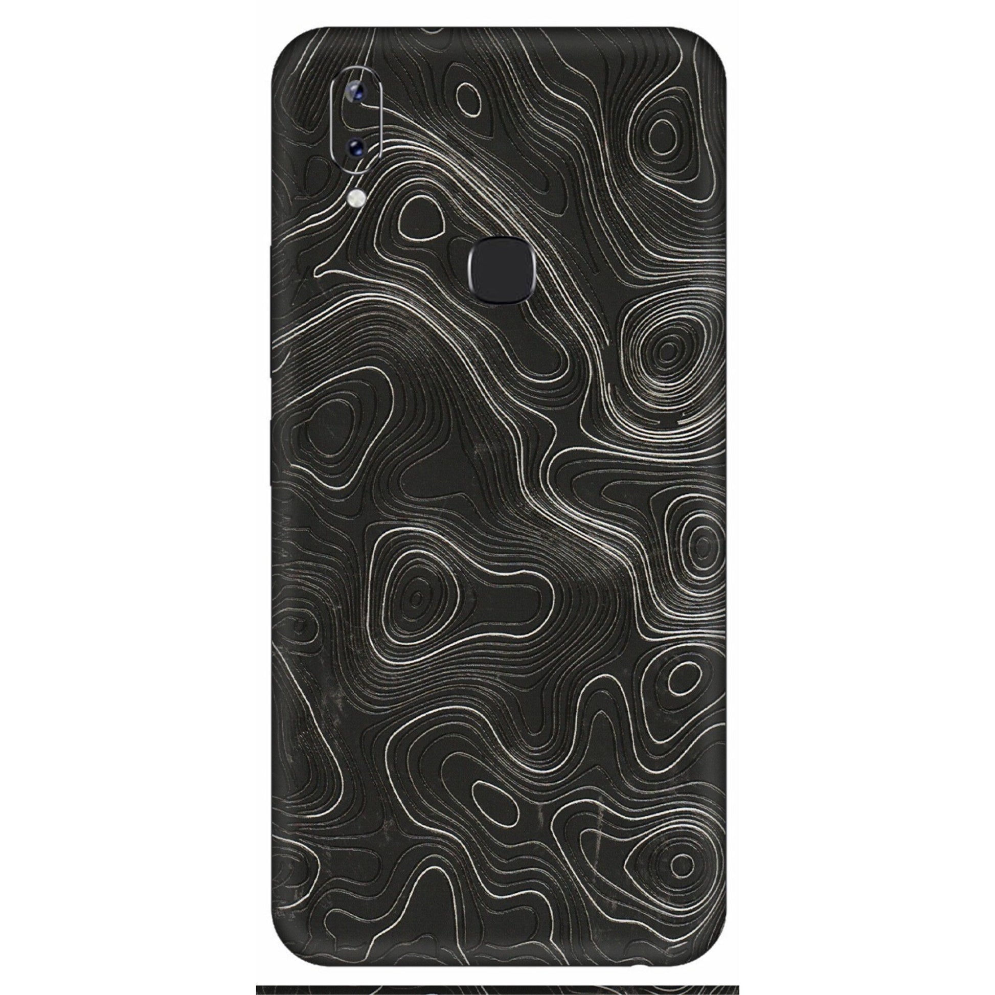 VIVO Y Series Phone Skins (All Models) - Abstract White Line Map - 3D Embossed Finish (L-269) Vivo Y83 Pro