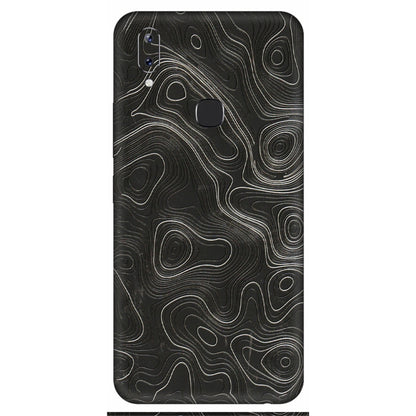 VIVO Y Series Phone Skins (All Models) - Abstract White Line Map - 3D Embossed Finish (L-269) Vivo Y83 Pro