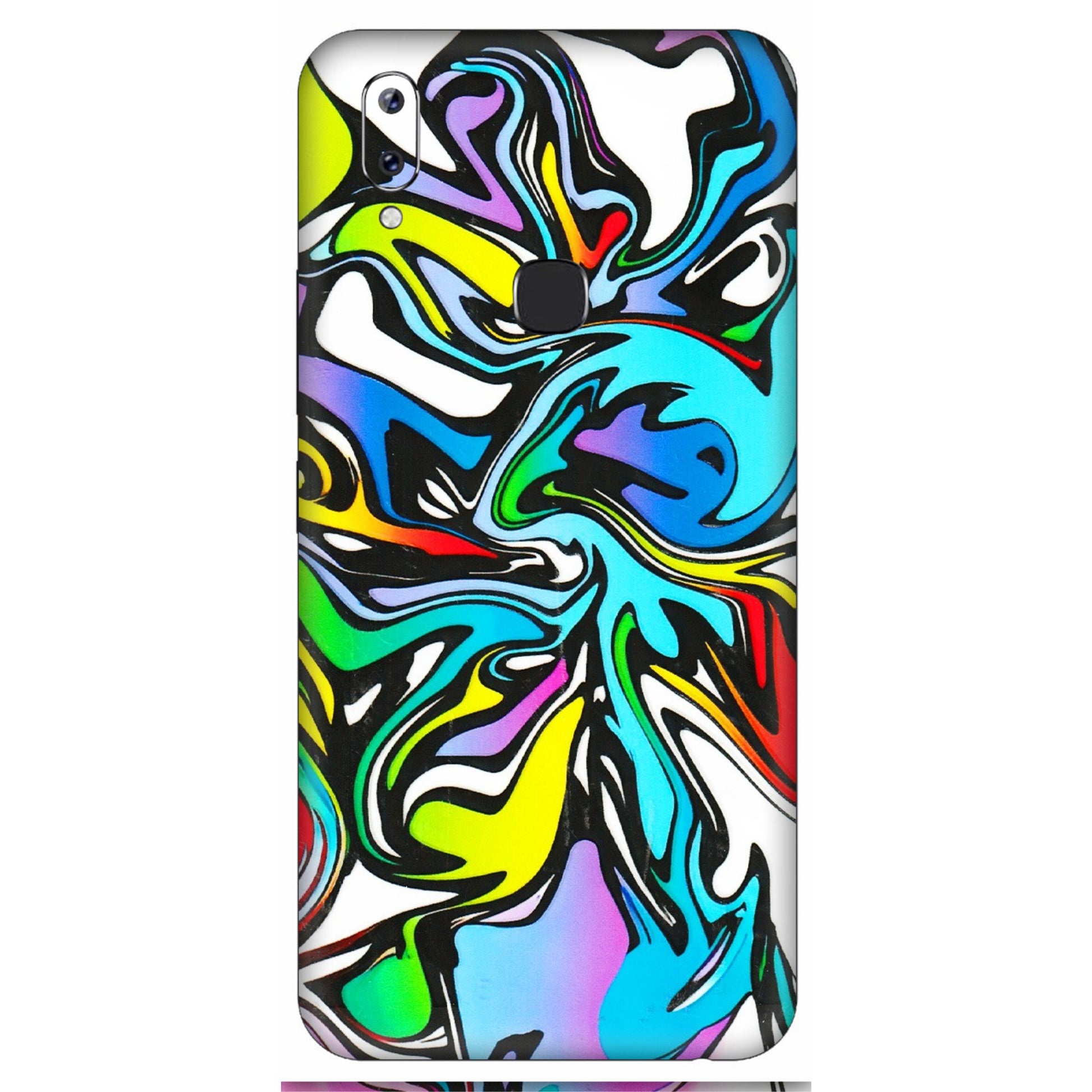 VIVO Y Series Phone Skins (All Models) - Abstract Colour Paints - 3D Embossed Finish (L-271) Vivo Y83 Pro