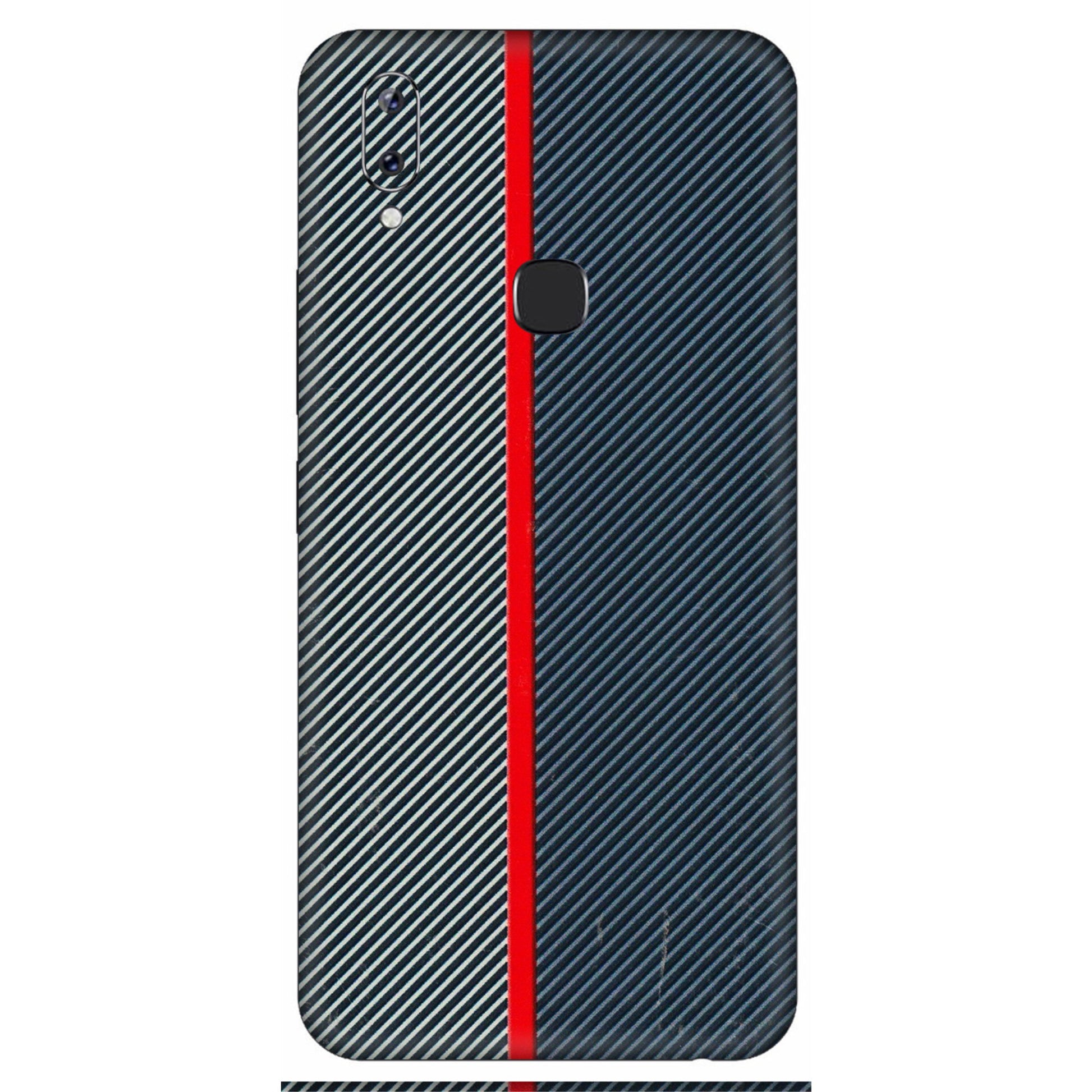 VIVO Y Series Phone Skins (All Models) - Blue Sober Lines - 3D Embossed Finish (L-305) Vivo Y83 Pro