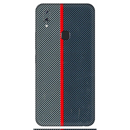 VIVO Y Series Phone Skins (All Models) - Blue Sober Lines - 3D Embossed Finish (L-305) Vivo Y83 Pro