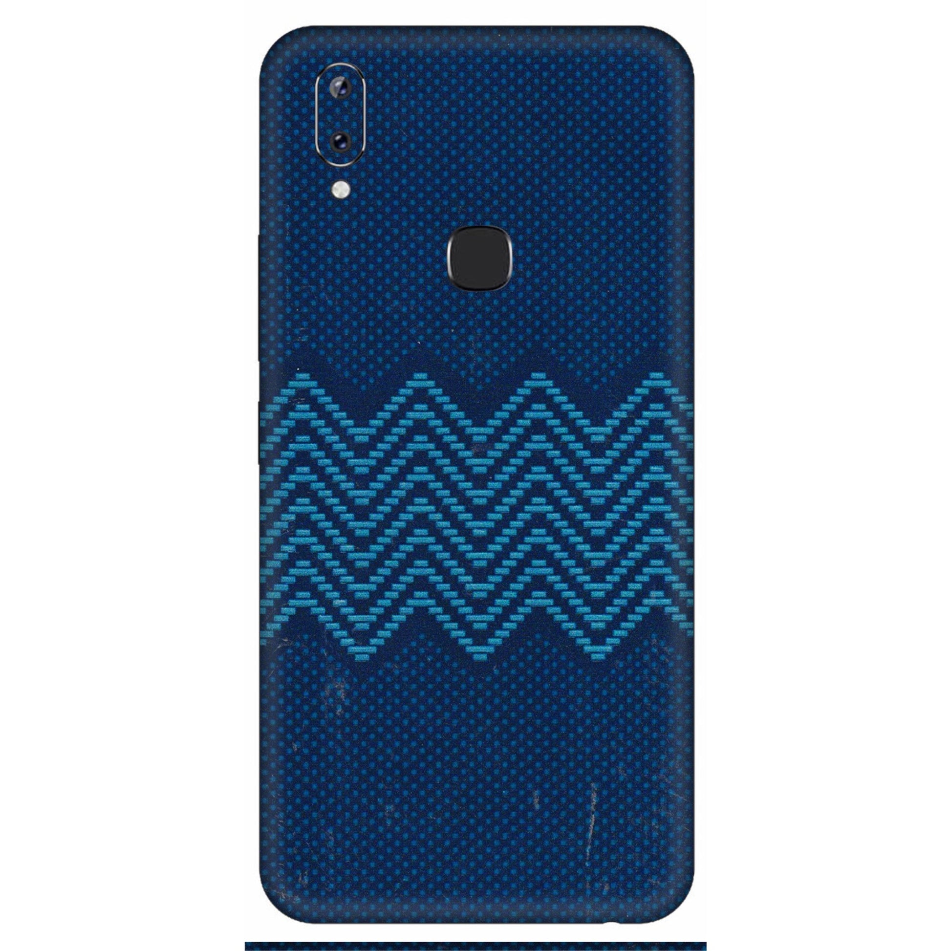 VIVO Y Series Phone Skins (All Models) - Blue Sober Waves - 3D Embossed Finish (L-306) Vivo Y83 Pro