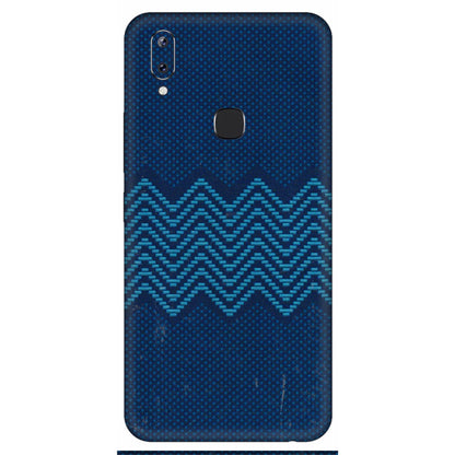 VIVO Y Series Phone Skins (All Models) - Blue Sober Waves - 3D Embossed Finish (L-306) Vivo Y83 Pro