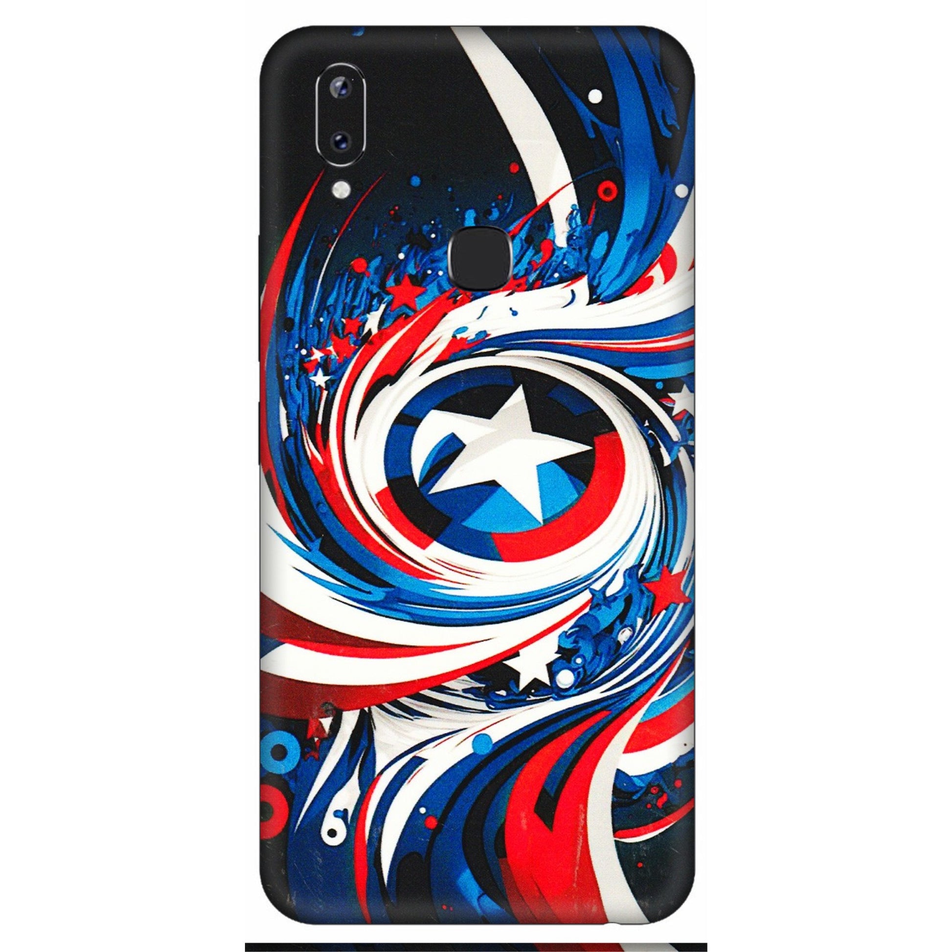 VIVO Y Series Phone Skins (All Models) - Captain America Logo - 3D Embossed Finish (L-307) Vivo Y83 Pro