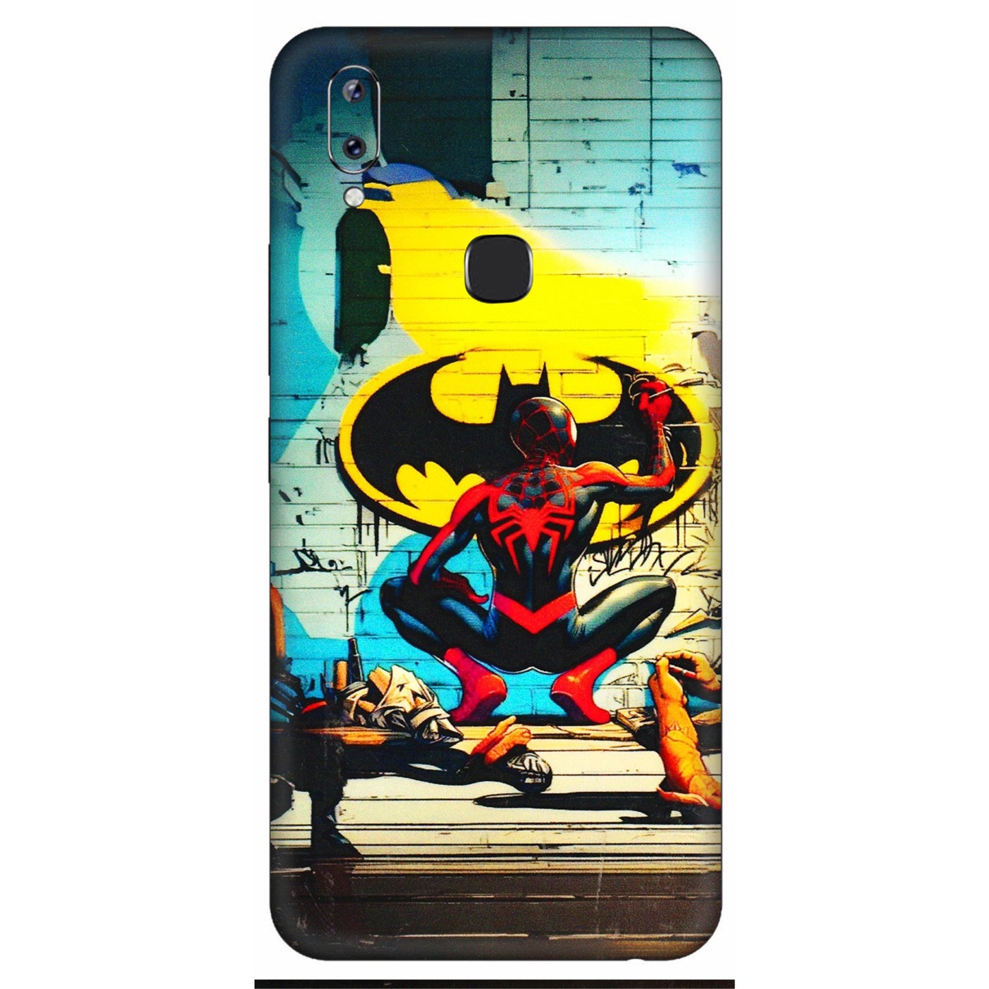 VIVO Y Series Phone Skins (All Models) - New Spiderman Bat Logo - 3D Embossed Finish (L-309) Vivo Y83 Pro