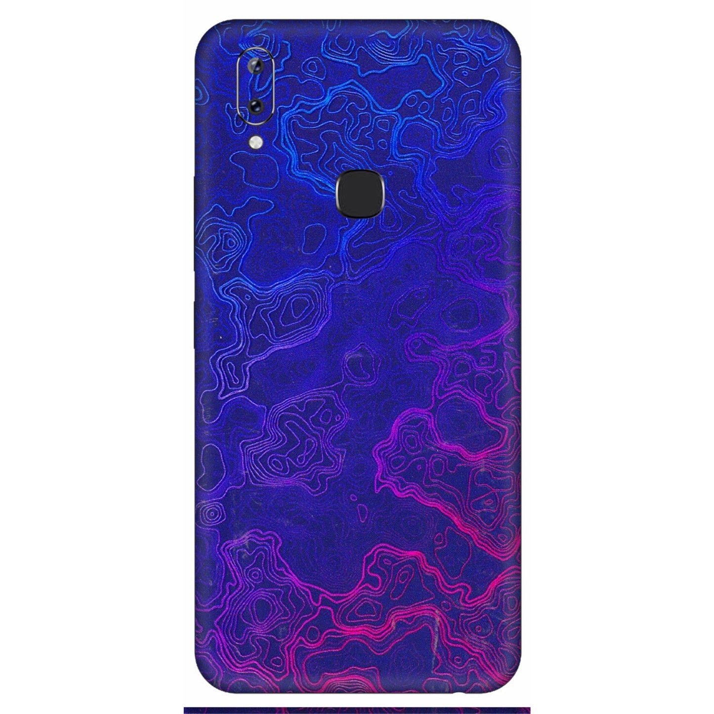 VIVO Y Series Phone Skins (All Models) - Purple Ripples Swirl - 3D Embossed Finish (L-314) Vivo Y83 Pro
