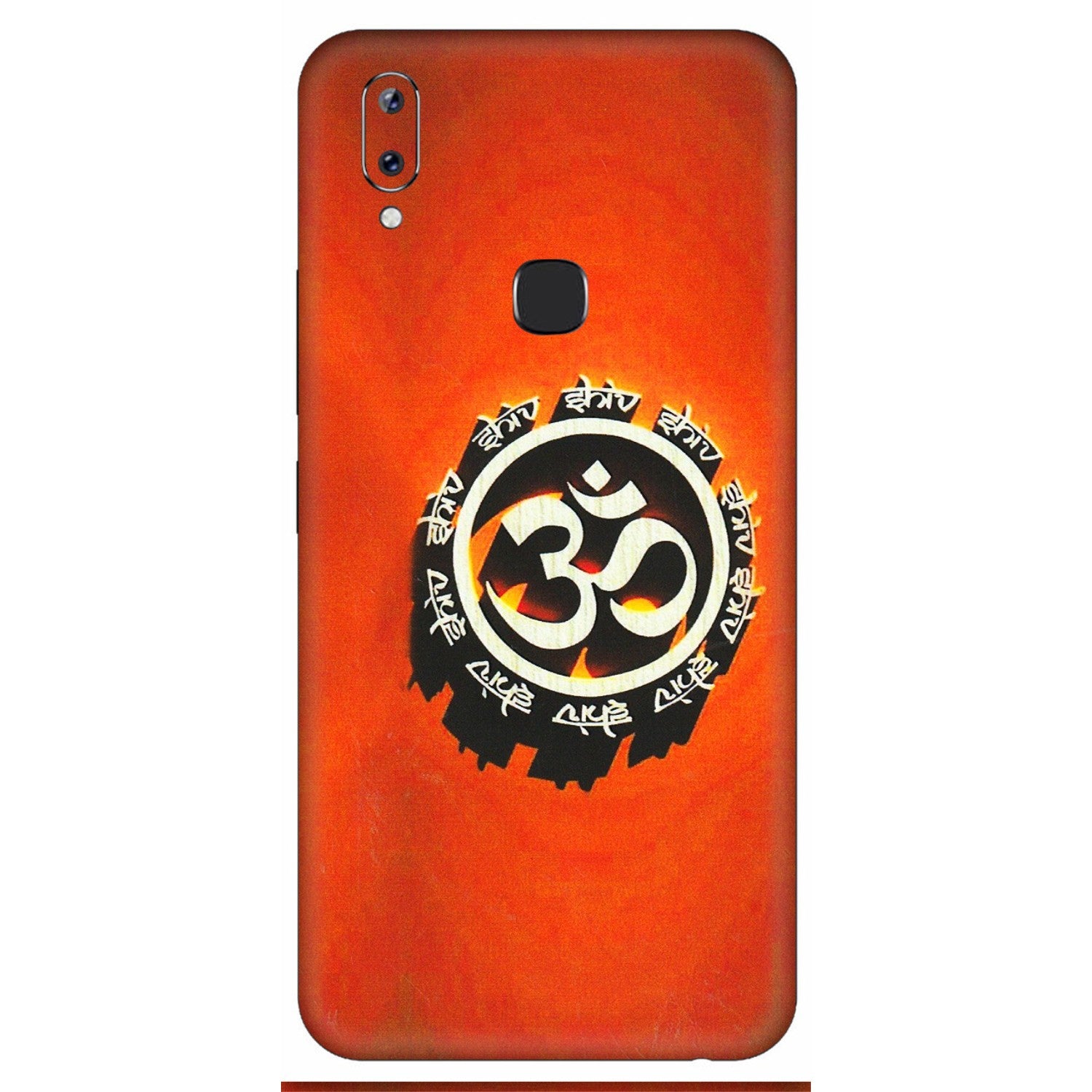 VIVO Y Series Phone Skins (All Models) - Aum Shiv Orange - 3D Embossed Finish (L-32) Vivo Y83 Pro