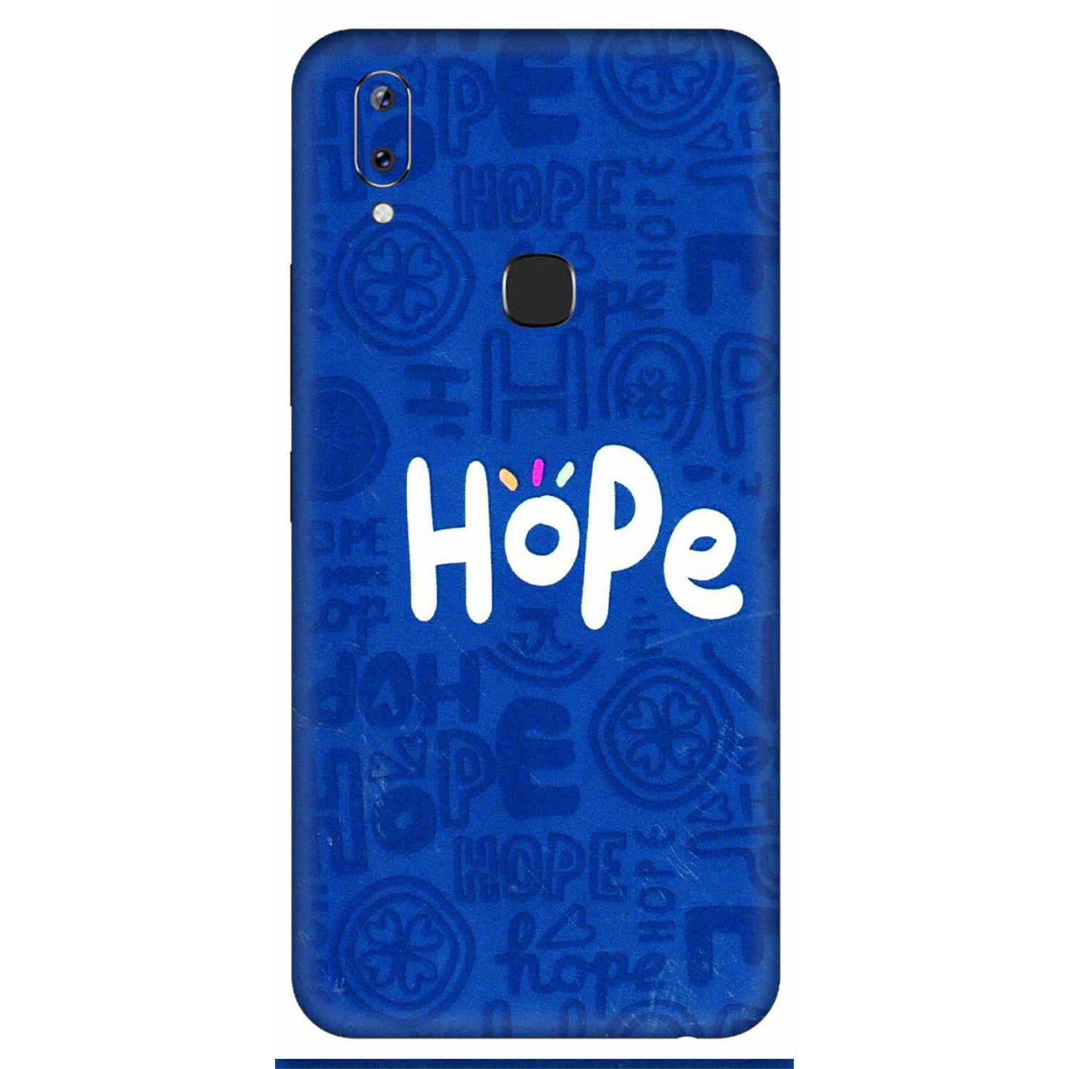 VIVO Y Series Phone Skins (All Models) - Hope Doodles Blue - 3D Embossed Finish (L-43) Vivo Y83 Pro