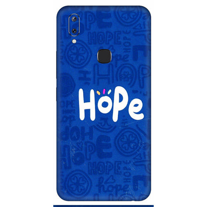 VIVO Y Series Phone Skins (All Models) - Hope Doodles Blue - 3D Embossed Finish (L-43) Vivo Y83 Pro