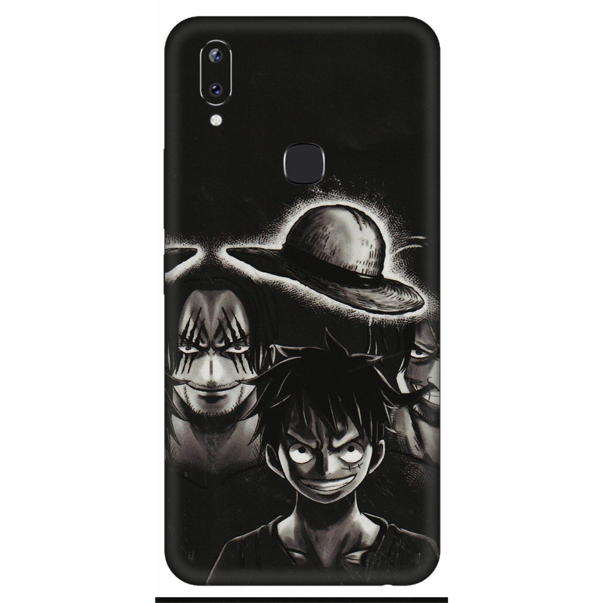 VIVO Y Series Phone Skins (All Models) - Black Luffy Hat - 3D Embossed Finish (L-57) Vivo Y83 Pro
