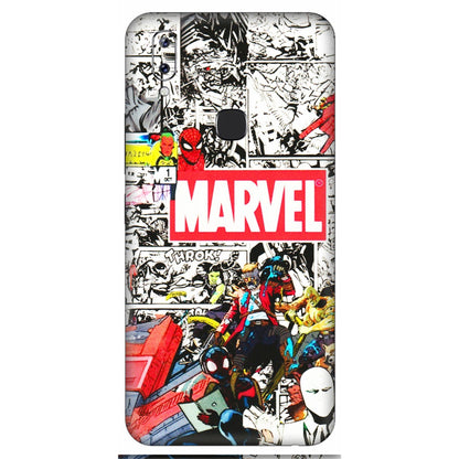 VIVO Y Series Phone Skins (All Models) - Marvel Colorful Comic - 3D Embossed Finish (L-64) Vivo Y83 Pro