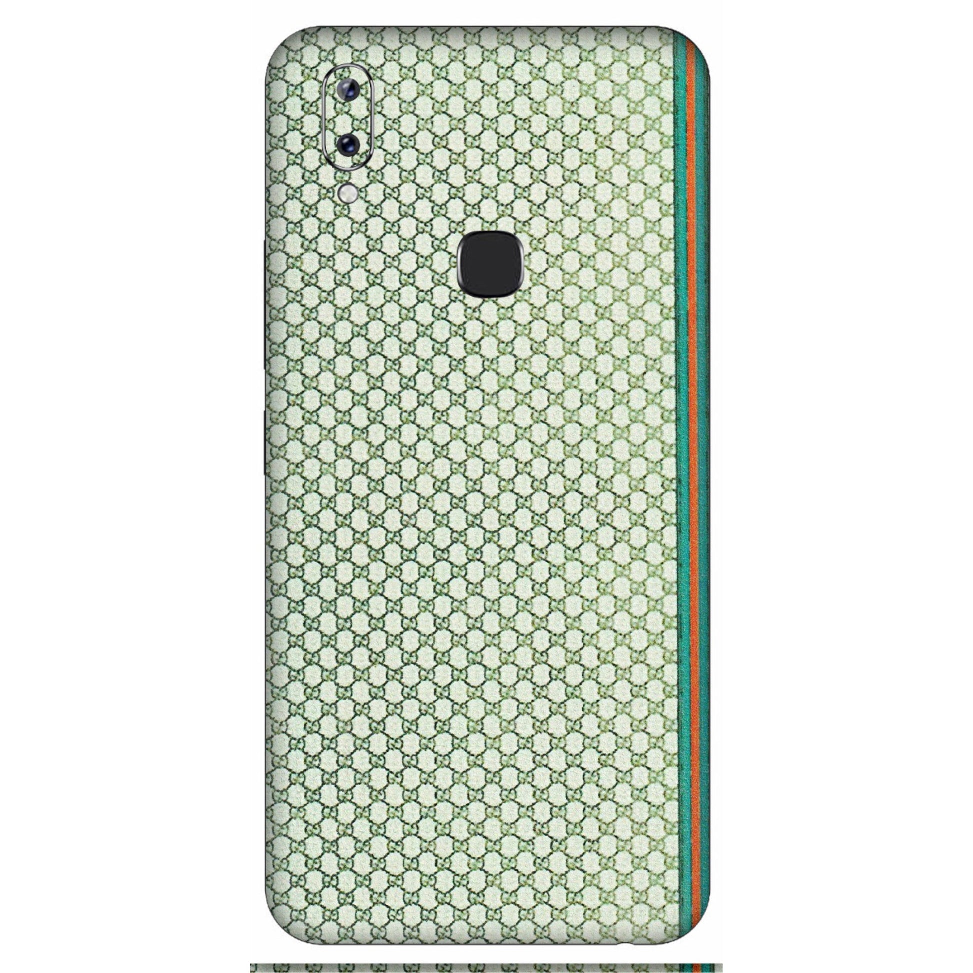VIVO Y Series Phone Skins (All Models) - Gucci Fabric Pattern - 3D Embossed Finish (L-73) Vivo Y83 Pro
