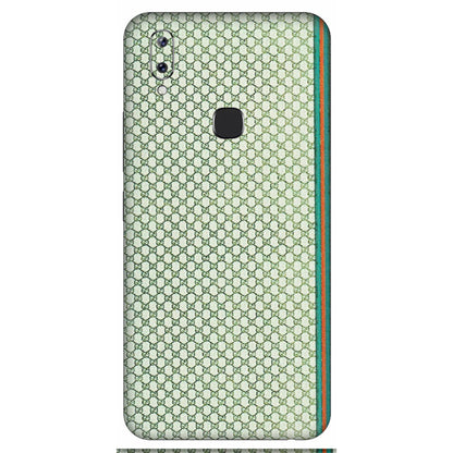 VIVO Y Series Phone Skins (All Models) - Gucci Fabric Pattern - 3D Embossed Finish (L-73) Vivo Y83 Pro