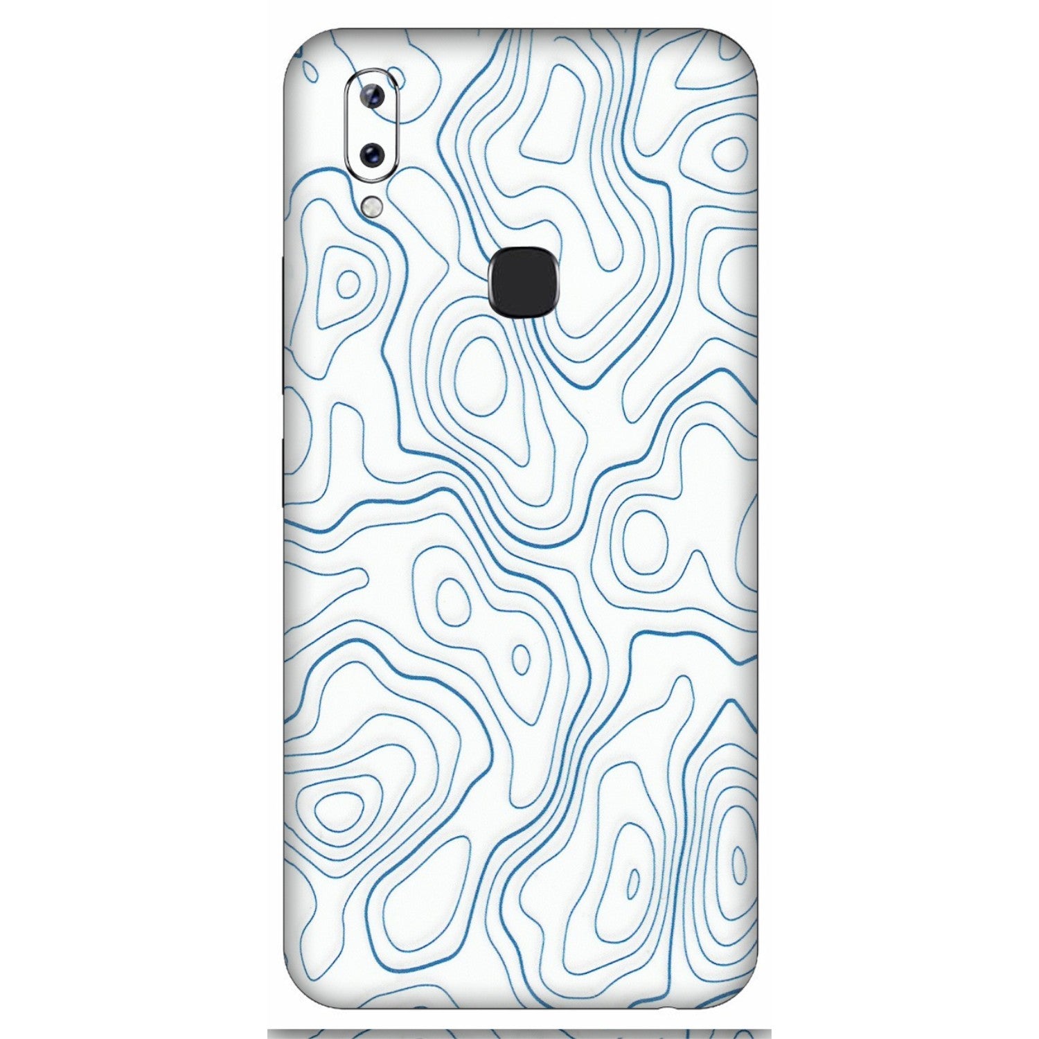 VIVO Y Series Phone Skins (All Models) - Blue And White Swirls - Matte Finish (M-139) Vivo Y83 Pro