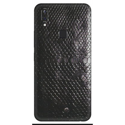 VIVO Y Series Phone Skins (All Models) - Black Snack Leather - Matte Finish (M-147) Vivo Y83 Pro