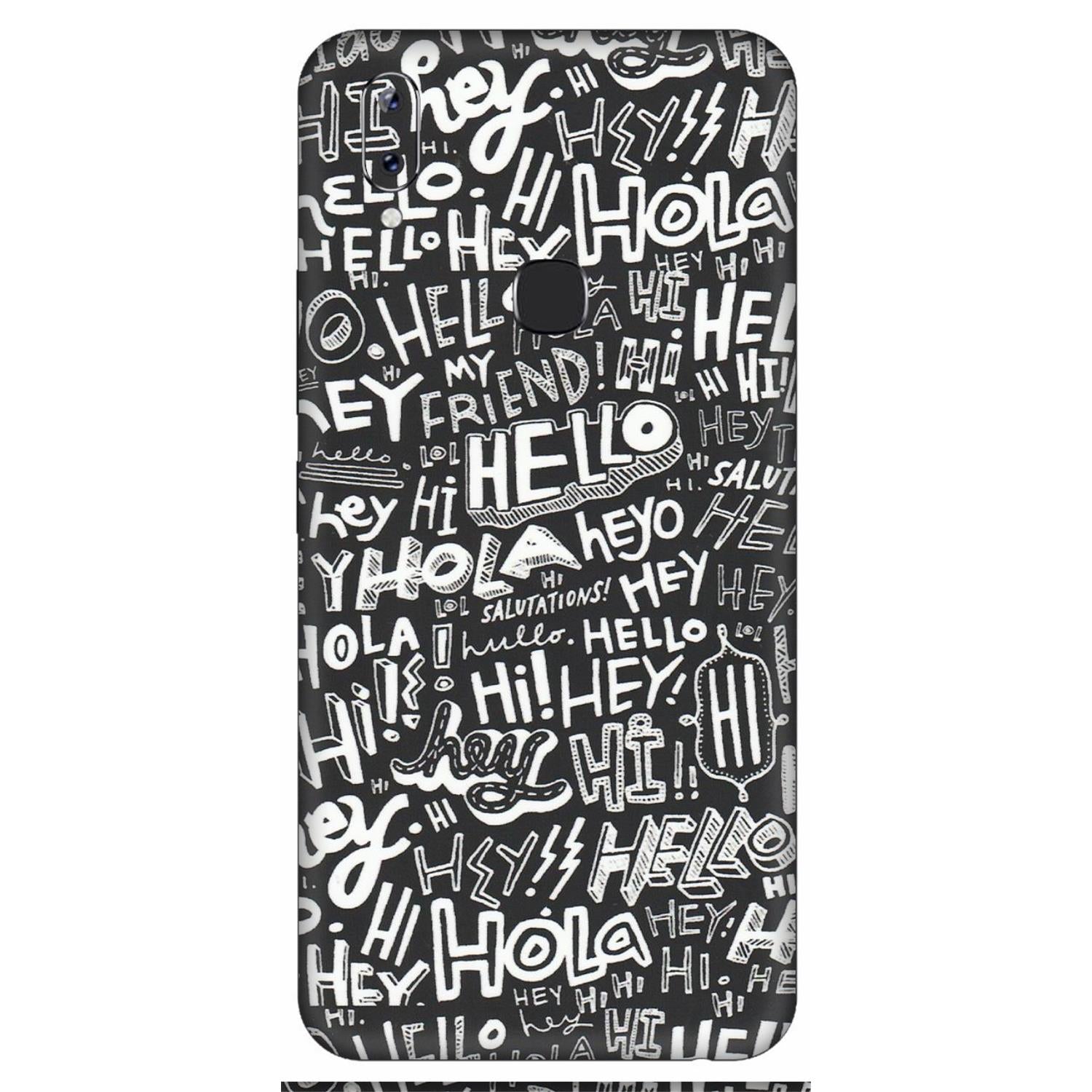 VIVO Y Series Phone Skins (All Models) - Hi Hello Doodles - Matte Finish (M-25) Vivo Y83 Pro
