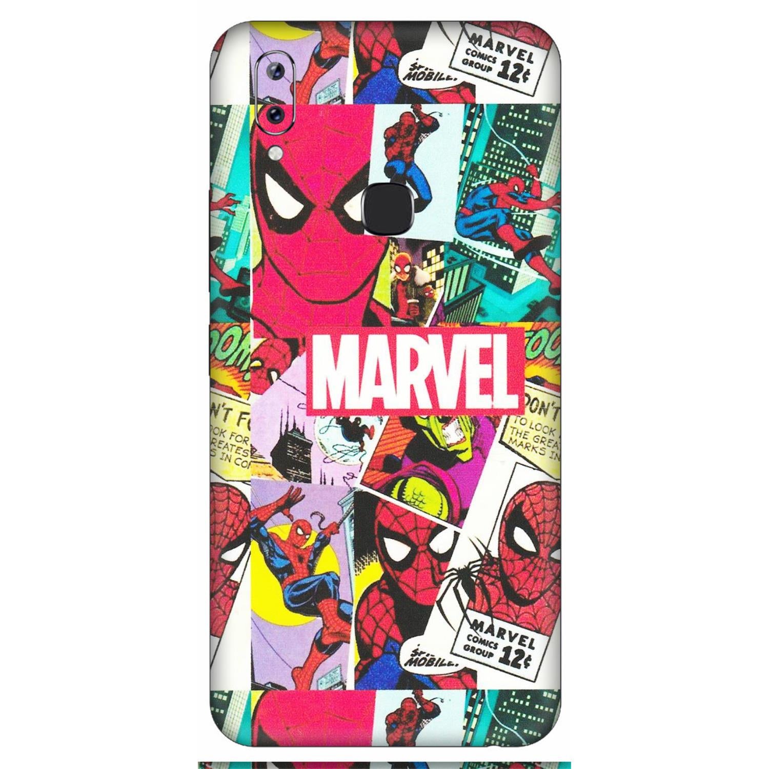 VIVO Y Series Phone Skins (All Models) - Marvel Comic Spiderman Grafitti - Matte Finish (M-72) Vivo Y83 Pro