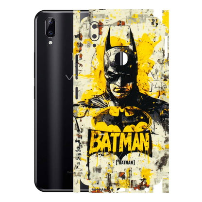 VIVO Y Series Phone Skins (All Models) - Batman Yellow BT - 3D Embossed Finish (L-304) Vivo Y83 Pro