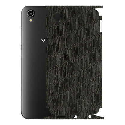 VIVO Y Series Phone Skins (All Models) - Black Abstract Pattern - 3D Embossed Finish (L-117) Vivo Y90