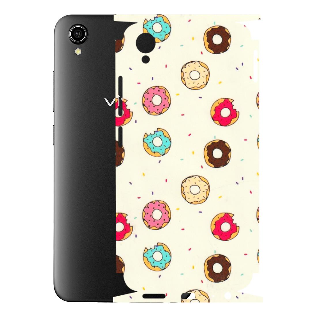 VIVO Y Series Phone Skins (All Models) - Mini Donuts Doodle Art - 3D Embossed Finish (L-122) Vivo Y90