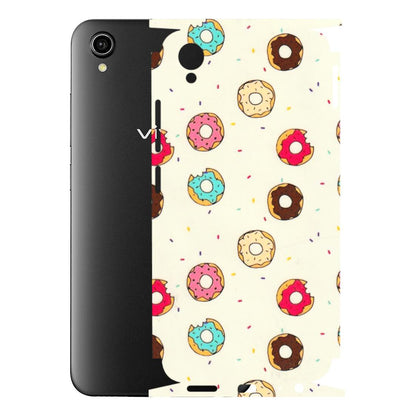 VIVO Y Series Phone Skins (All Models) - Mini Donuts Doodle Art - 3D Embossed Finish (L-122) Vivo Y90