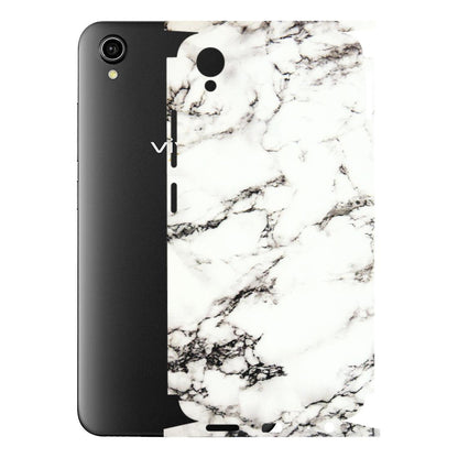 VIVO Y Series Phone Skins (All Models) - Black and White Marble Texture - 3D Embossed Finish (L-124) Vivo Y90