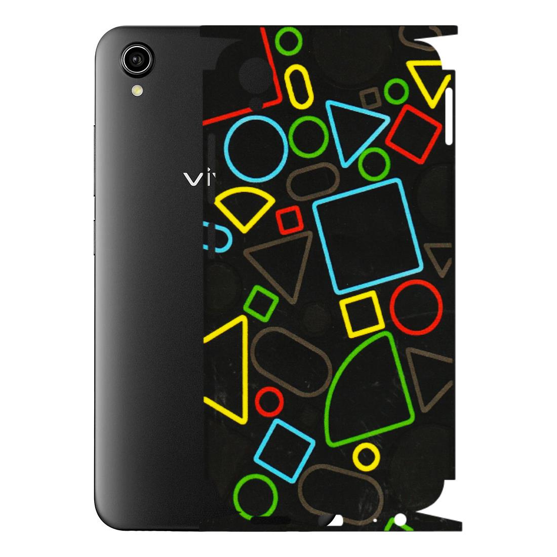 VIVO Y Series Phone Skins (All Models) - Black Shapes - 3D Embossed Finish (L-131) Vivo Y90
