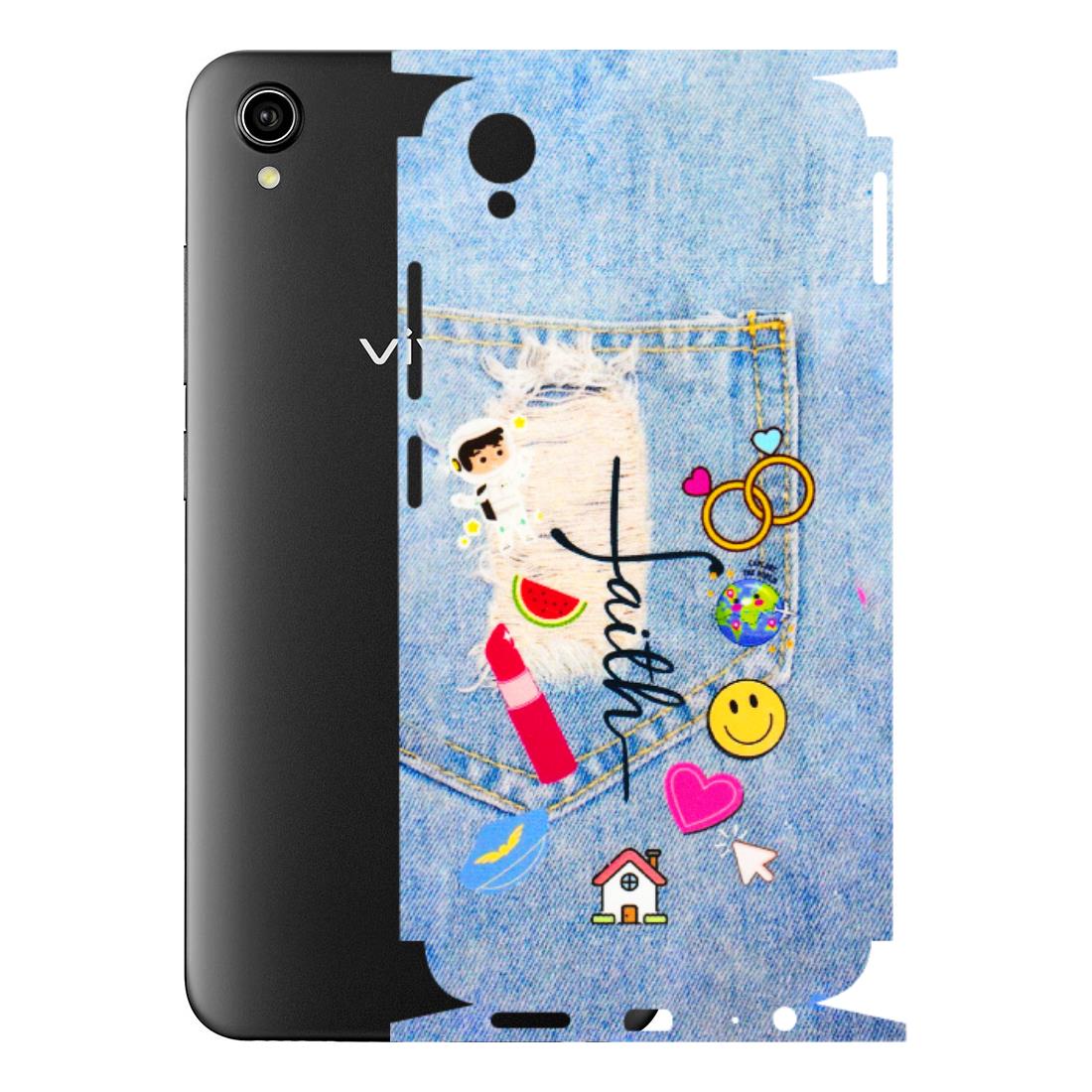 VIVO Y Series Phone Skins (All Models) - Denim Jeans Pocket - 3D Embossed Finish (L-134) Vivo Y90