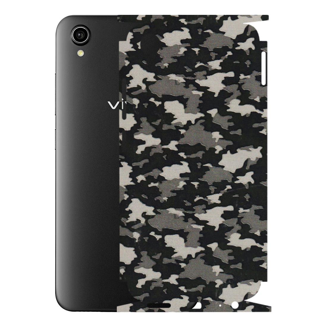 VIVO Y Series Phone Skins (All Models) - Black/Grey Camoflaunge - 3D Embossed Finish (L-142) Vivo Y90