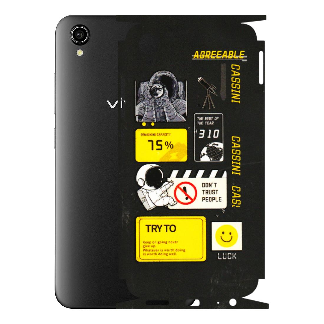 VIVO Y Series Phone Skins (All Models) - Black Cassini - 3D Embossed Finish (L-161) Vivo Y90