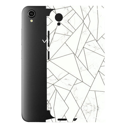 VIVO Y Series Phone Skins (All Models) - Luxury White Marble Effect - 3D Embossed Finish (L-168) Vivo Y90