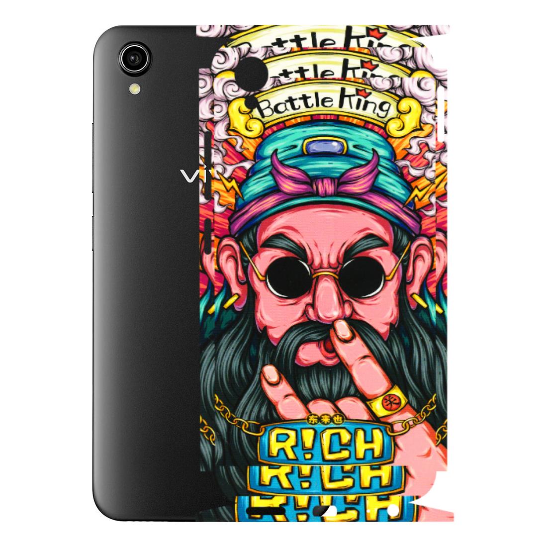 VIVO Y Series Phone Skins (All Models) - Battle King Dude Face - 3D Embossed Finish (L-178) Vivo Y90