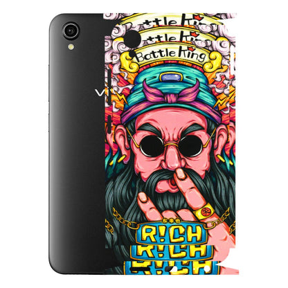 VIVO Y Series Phone Skins (All Models) - Battle King Dude Face - 3D Embossed Finish (L-178) Vivo Y90