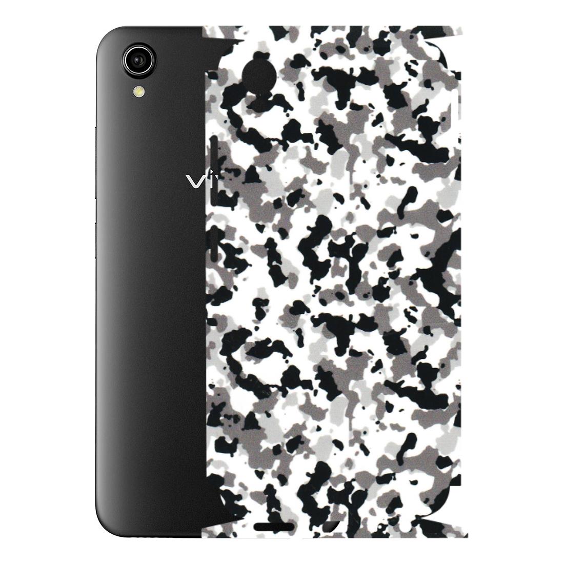 VIVO Y Series Phone Skins (All Models) - White Black Camouflage - 3D Embossed Finish (L-18) Vivo Y90