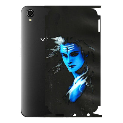 VIVO Y Series Phone Skins (All Models) - Har Har Mahadev Blue/Black - 3D Embossed Finish (L-185) Vivo Y90