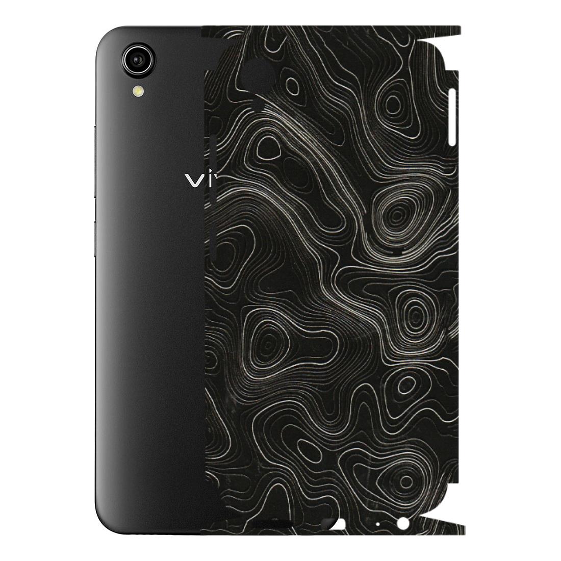 VIVO Y Series Phone Skins (All Models) - Black Swirl - 3D Embossed Finish (L-196) Vivo Y90