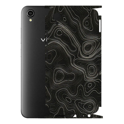 VIVO Y Series Phone Skins (All Models) - Black Swirl - 3D Embossed Finish (L-196) Vivo Y90